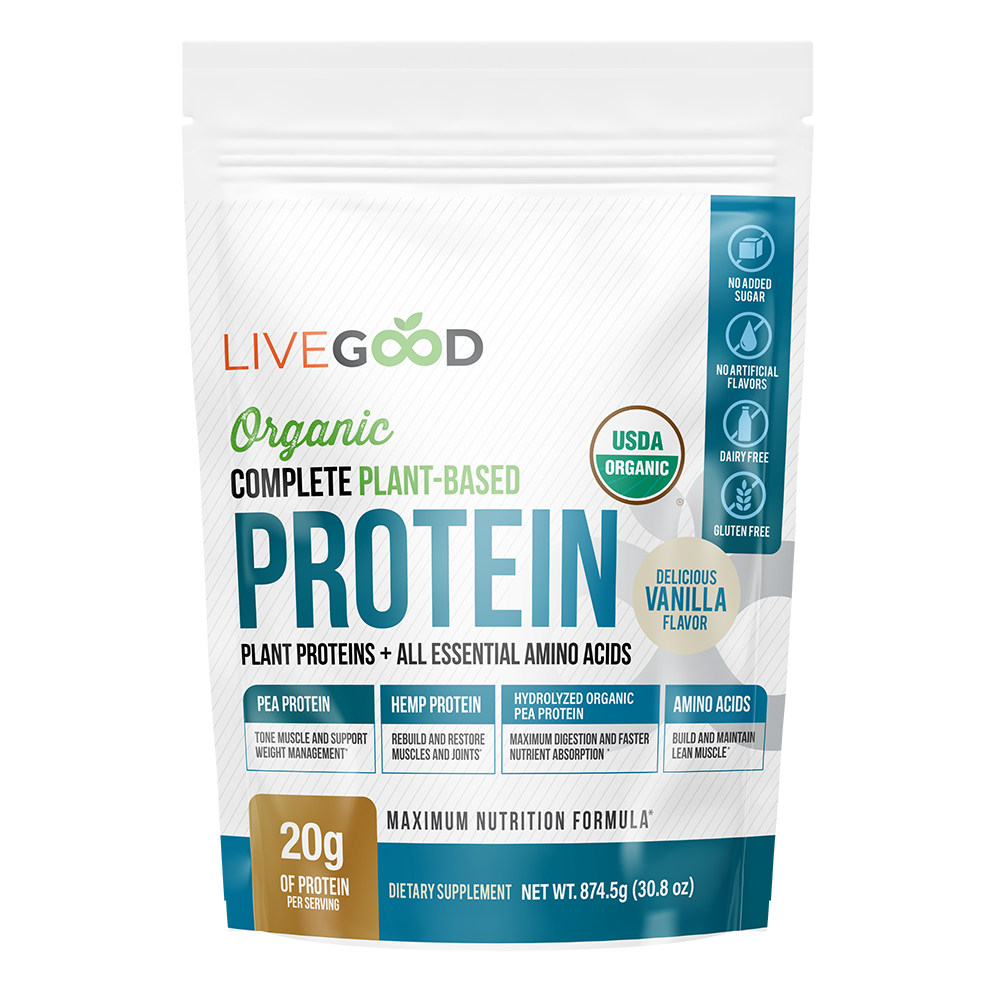 LiveGood Organic Complete Plant-Based Protein